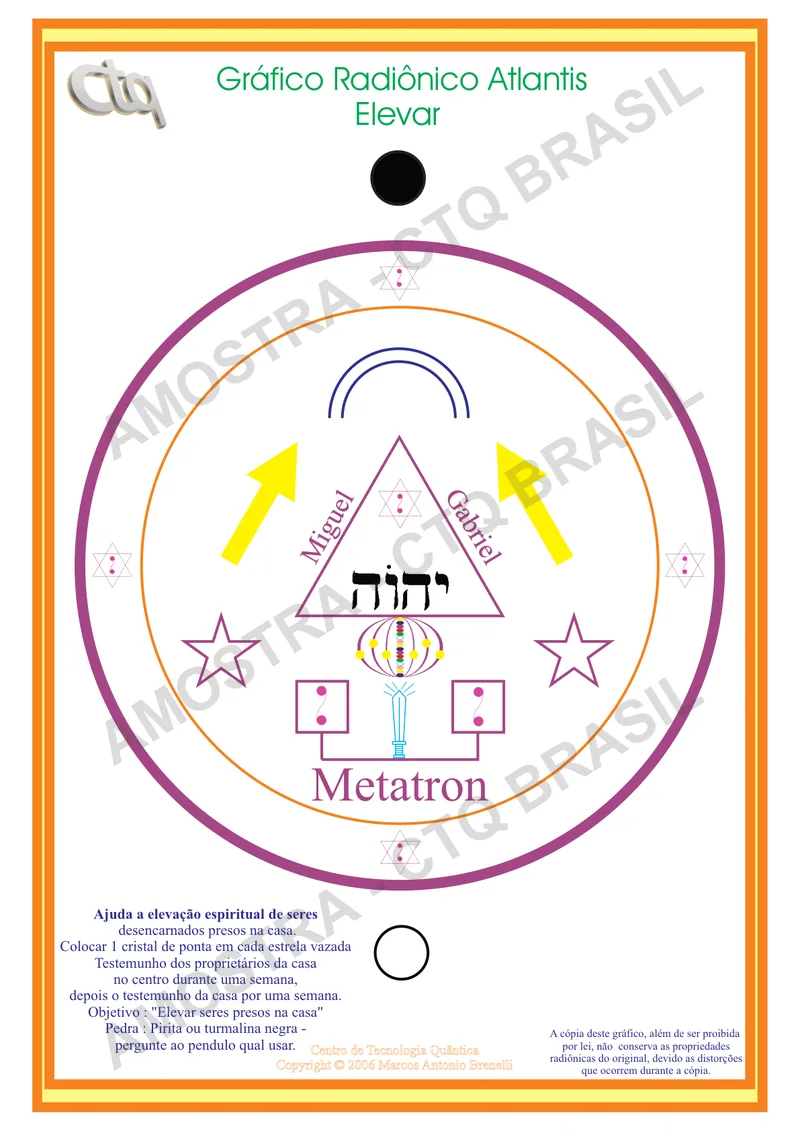 Imagem de Gráfico Radiônico Atlantis Elevar