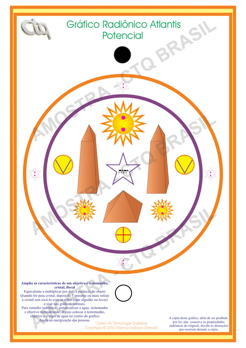 Imagem de Gráfico Radiônico Atlantis Potencial
