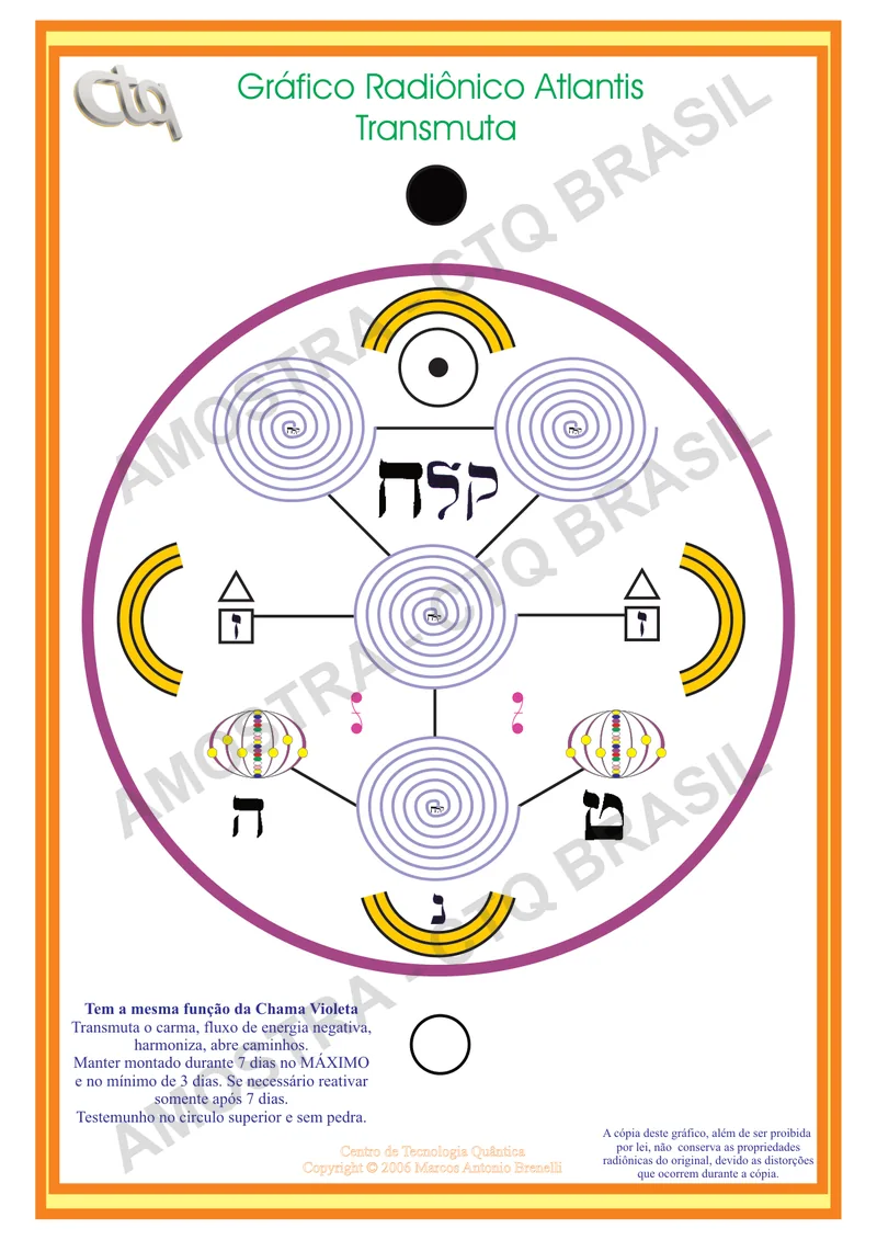 Imagem de Gráfico Radiônico Atlantis Transmuta