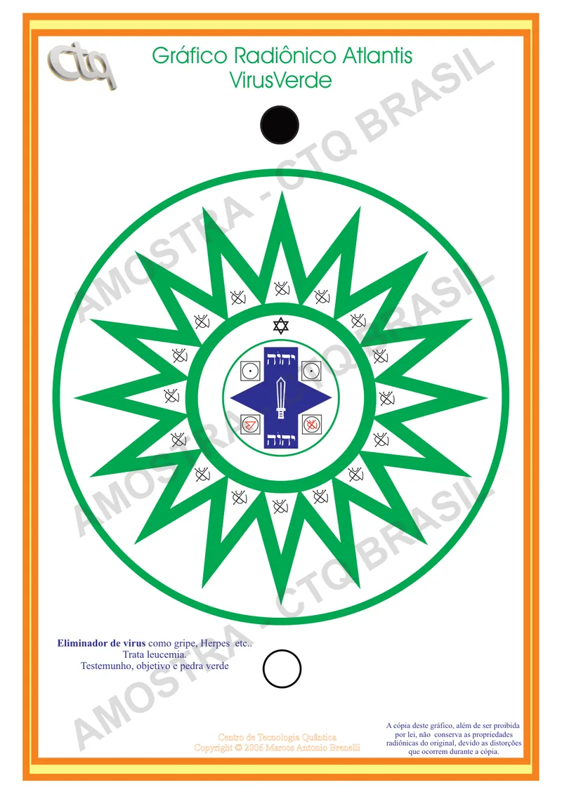 Imagem de Gráfico Radiônico Atlantis VirusVerde